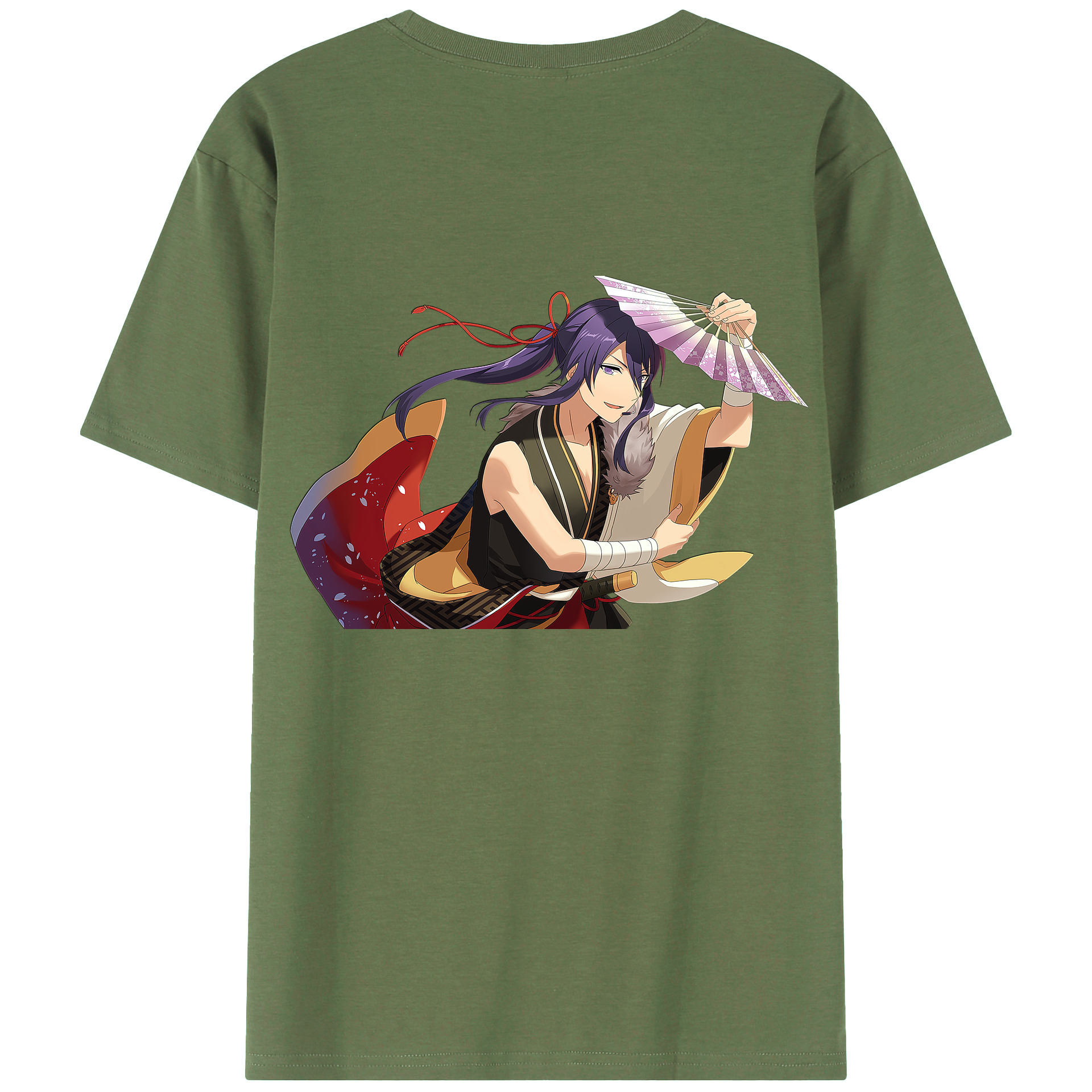 （画像用） あんさんぶるスターズ! Ensemble Stars 綿100％ メンズ半袖Tシャツ（バックプリント） 通気性